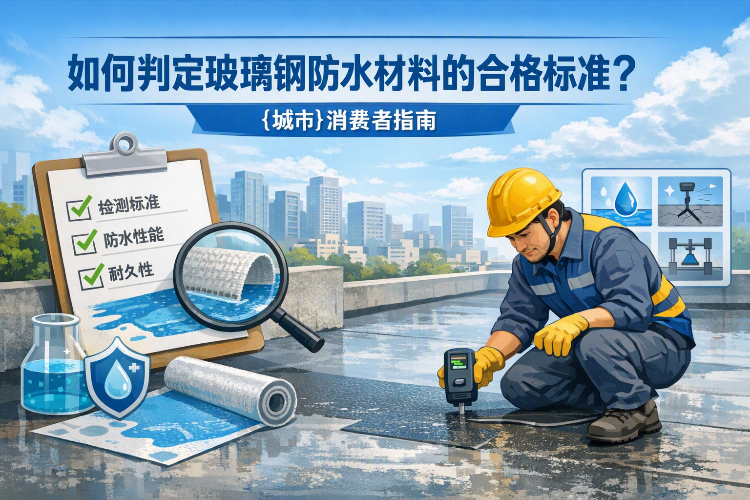 如何判定玻璃钢防水材料的合格标准？ 锡林郭勒 消费者指南