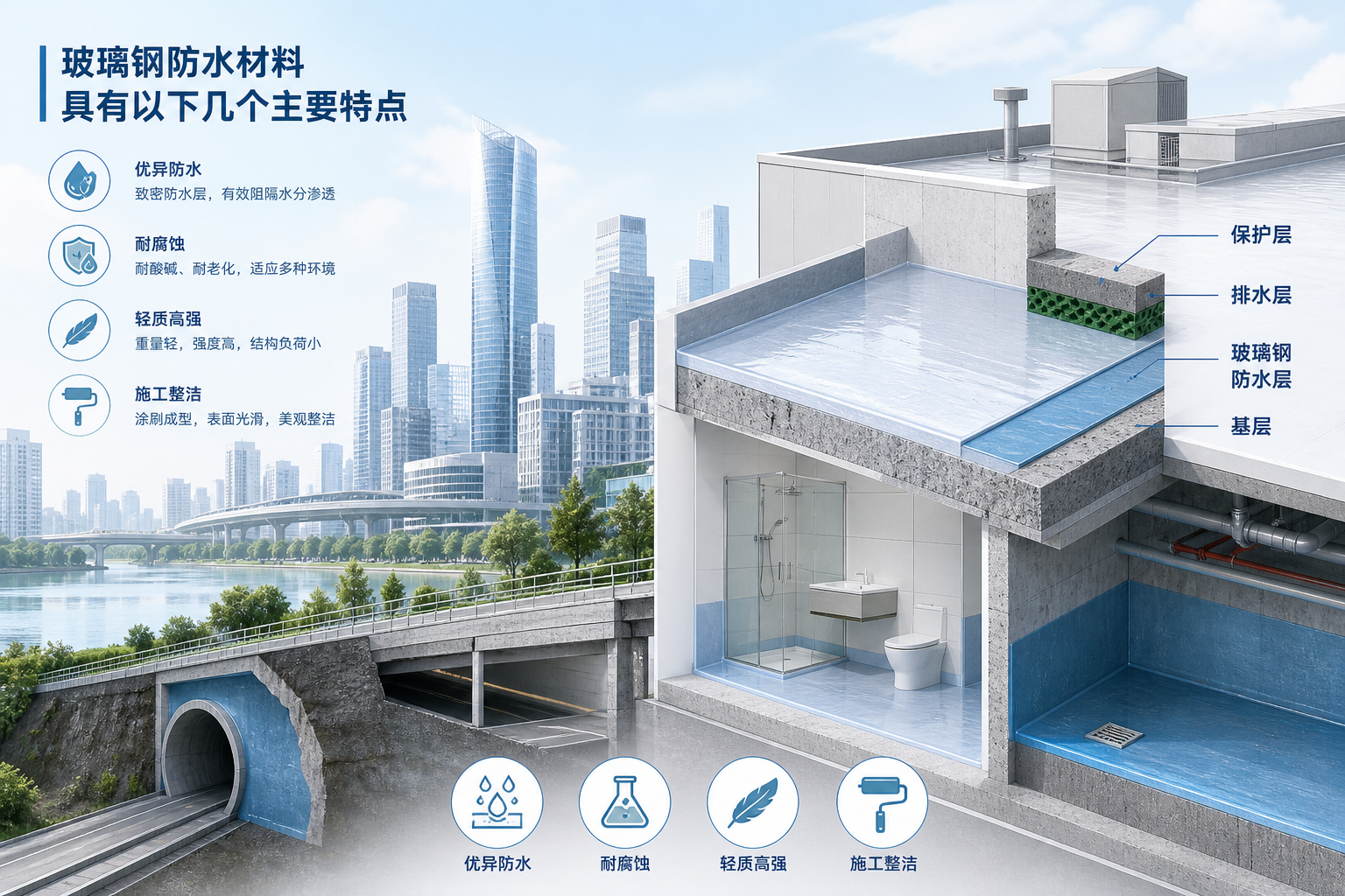 2023年玻璃钢防水材料市场趋势分析,关注 锡林郭勒 发展